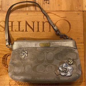 Mini Coach Wristlet